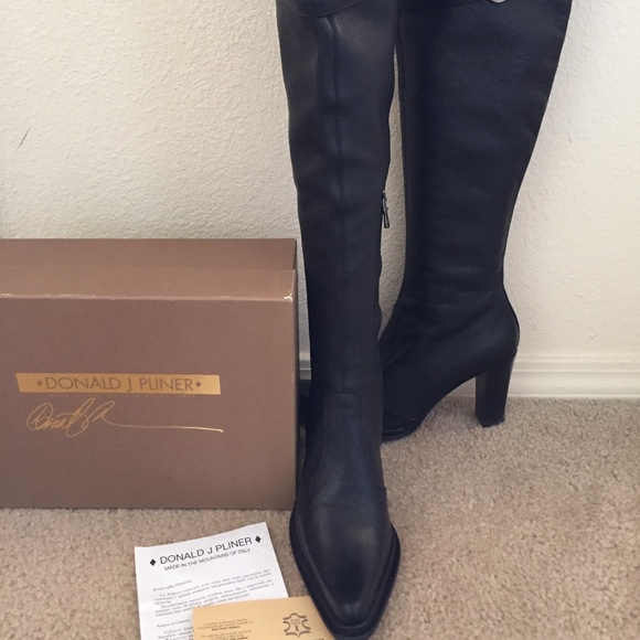donald pliner over the knee suede boots
